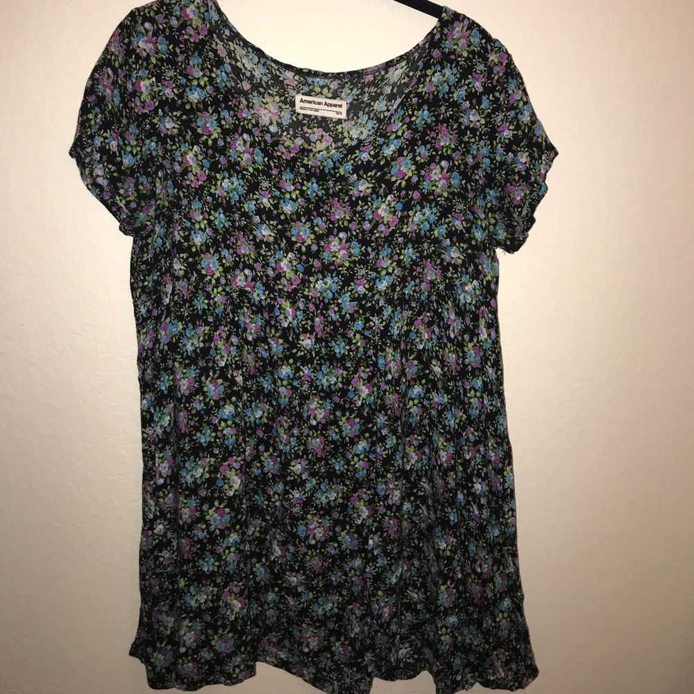 American Apparel floral babydoll dress